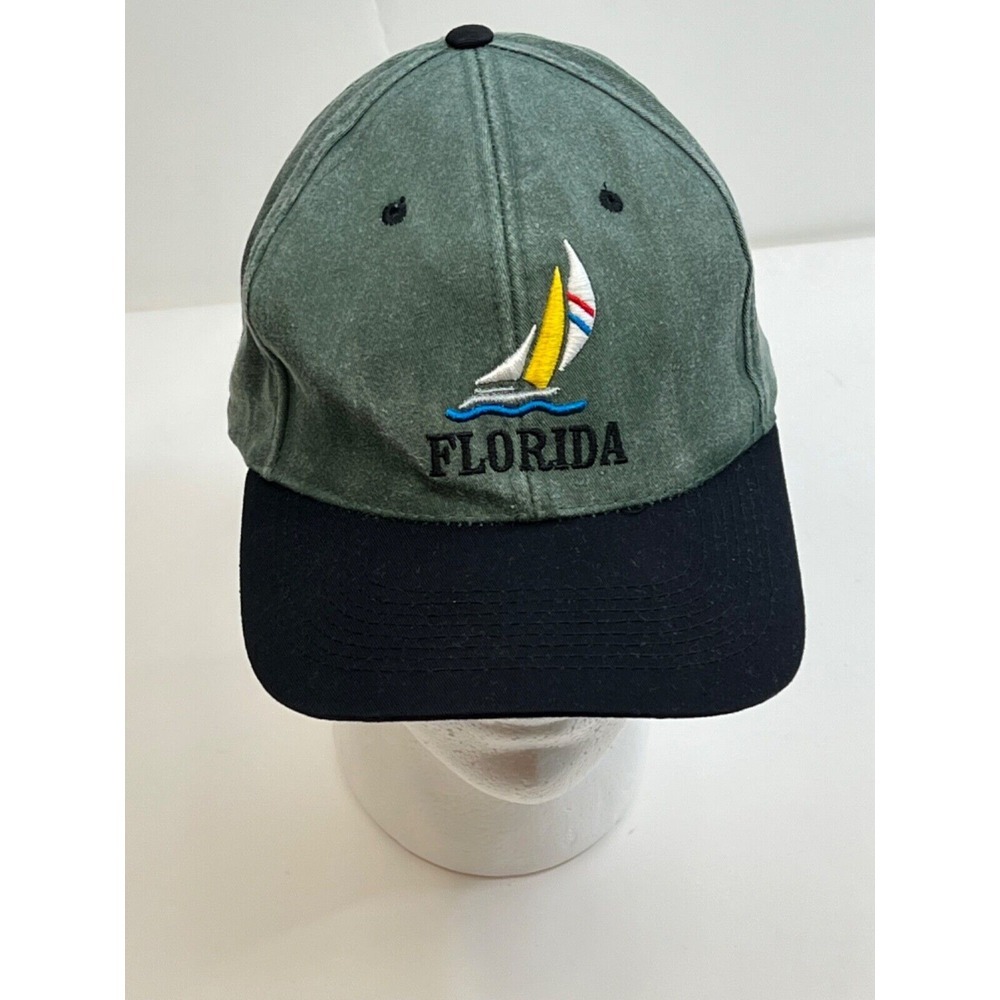 Fahrenheit Florida Cap/Hat, Green Cap, Black Brim, Unisex, One‎ Size Fits All